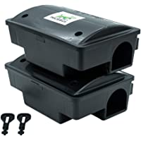 Mice&amp-Co Portacebos para Ratas y Ratones con Llave - Estación de Cebo para Roedores | Pack 2 Unidades